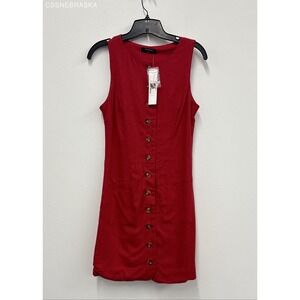 The‎ Workshop Coral/Red The Toscana Mini Dress. - Size S